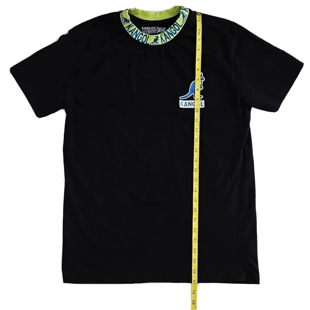 Kangol (Mens Small) Kangaroo Embroidered Logo T-Shirt Short Sleeve Black - Picture 6 of 6